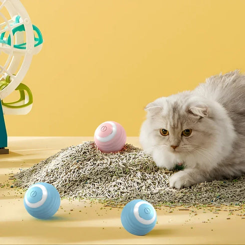 Smart Interactive Rolling Ball for Cats – Electronic Indoor Toy